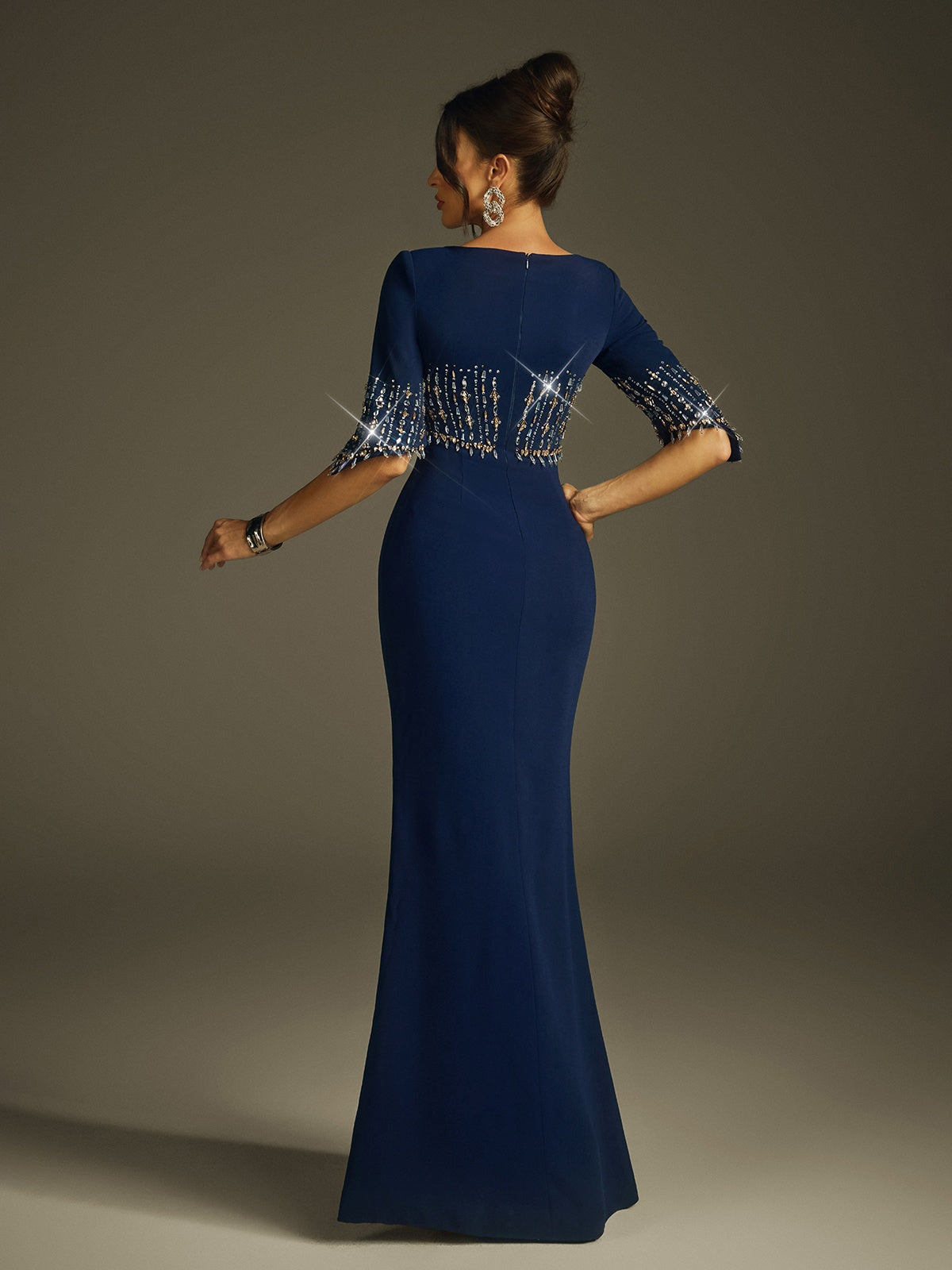 Haelyra Rhinestone Maxi Dress