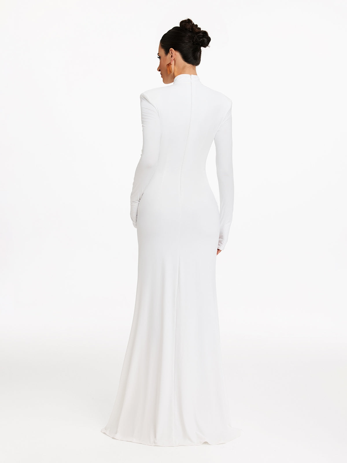Havelock High Neck Cutout Split Maxi Dress