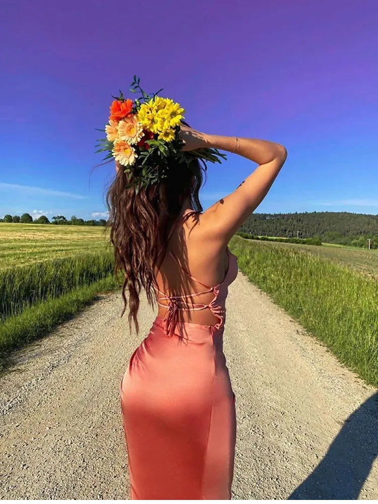 Halter Strapless Long Dress