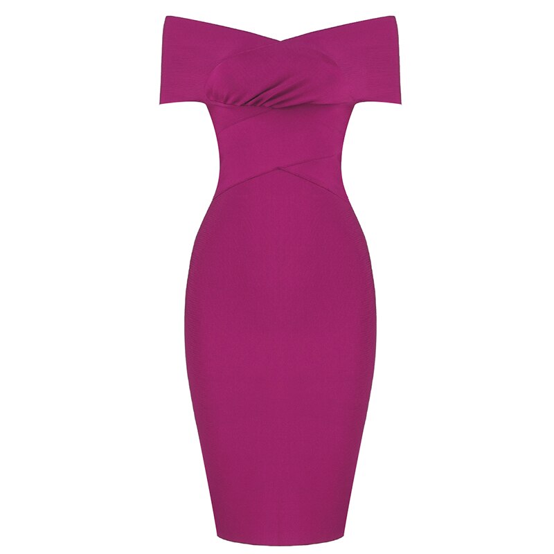 Meiga Off Shoulder Bandage Dress