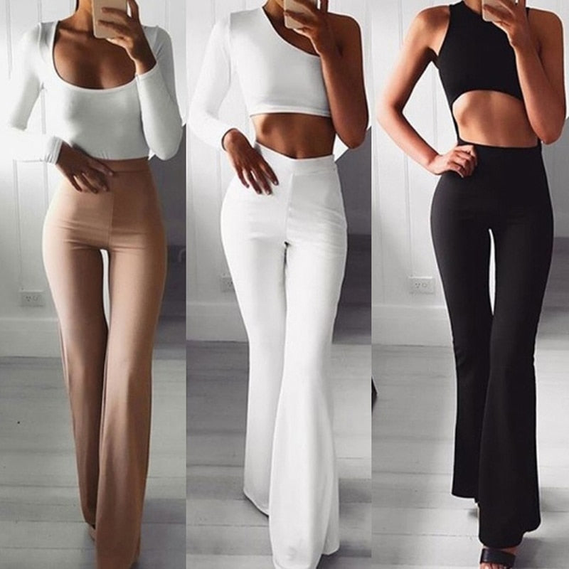 Hazel Flare-Leg Trousers