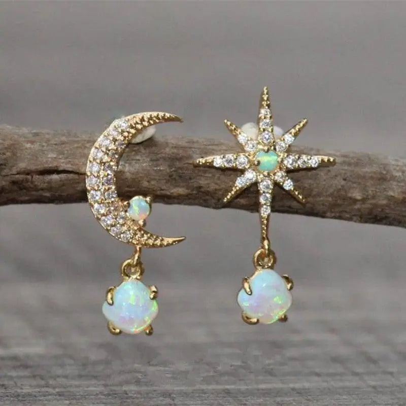 Lori - Moon Star Earrings