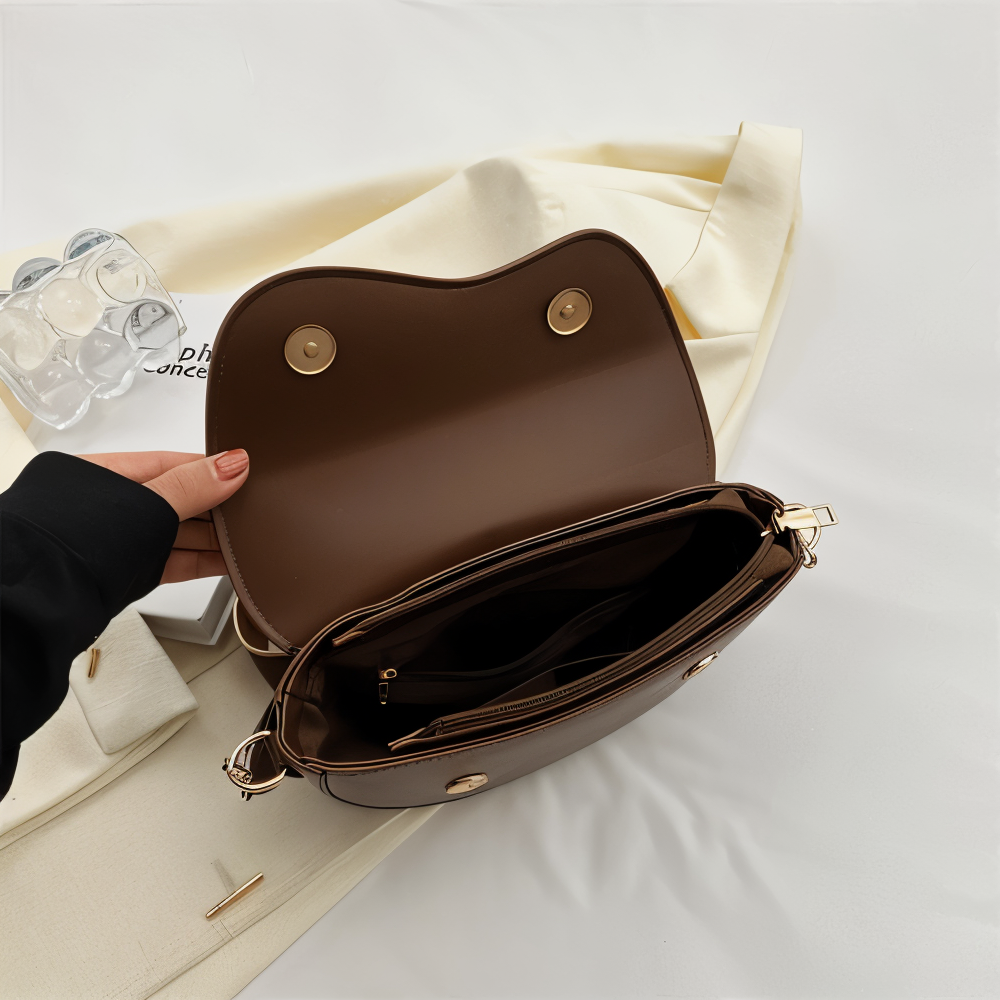Emma - Curved Flap Crossbody Bag