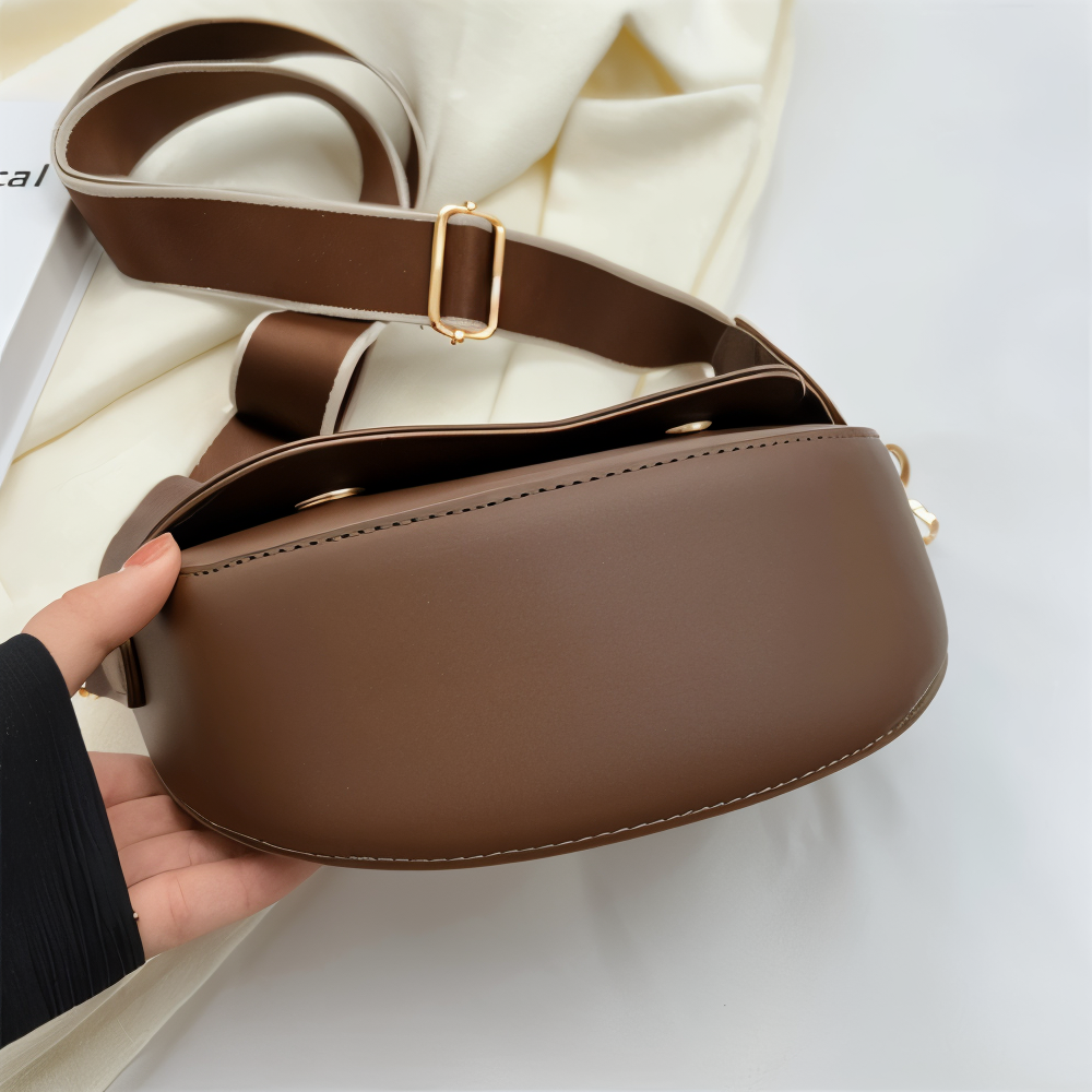 Emma - Curved Flap Crossbody Bag