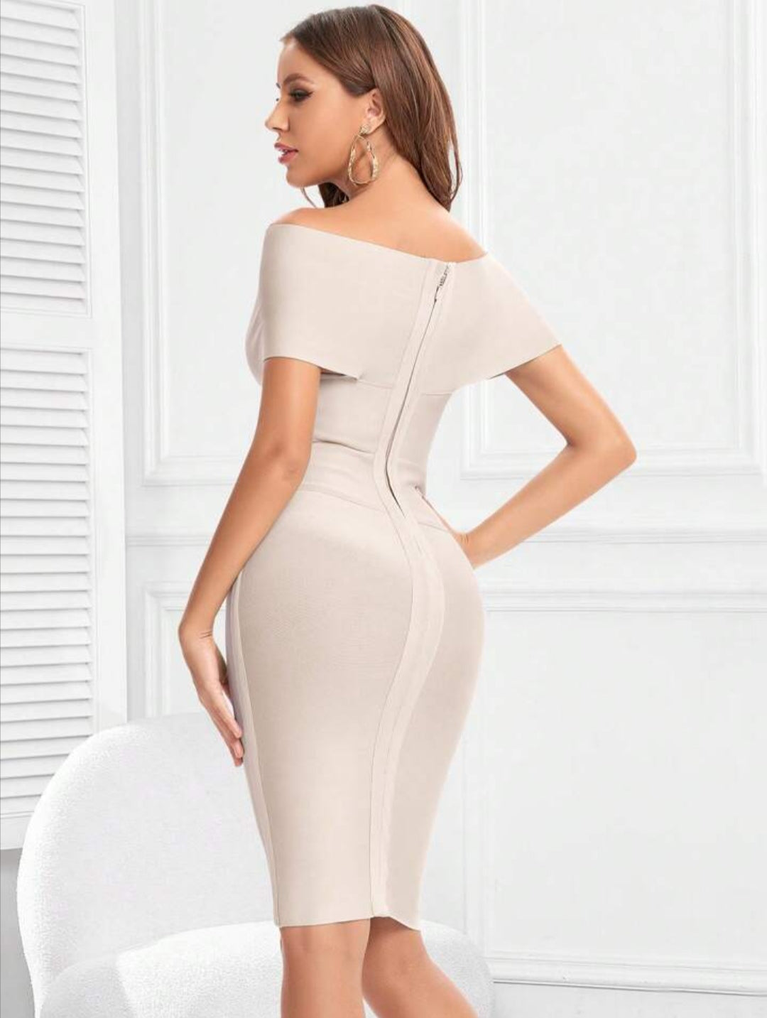 Meiga Off Shoulder Bandage Dress