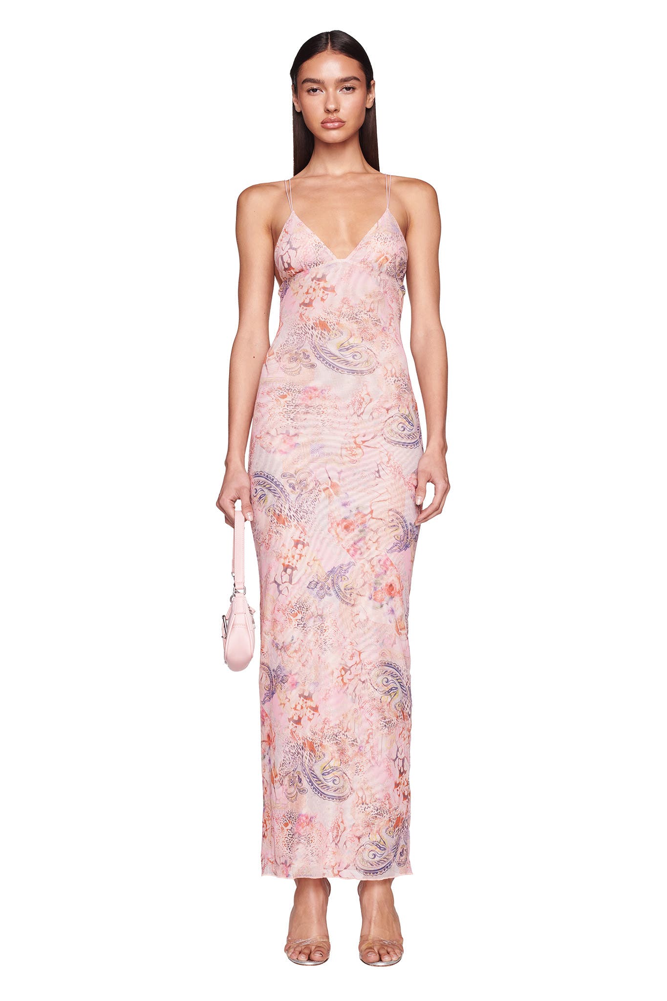 Spaghetti Straps Butterfly Backless Dress