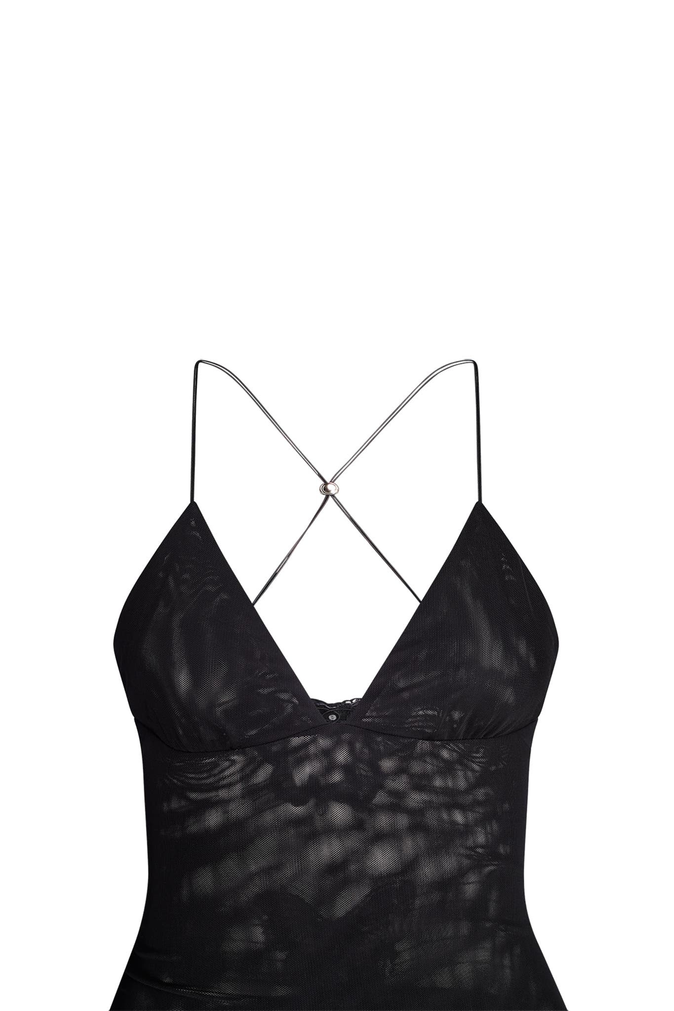 Spaghetti Straps Butterfly Backless Dress