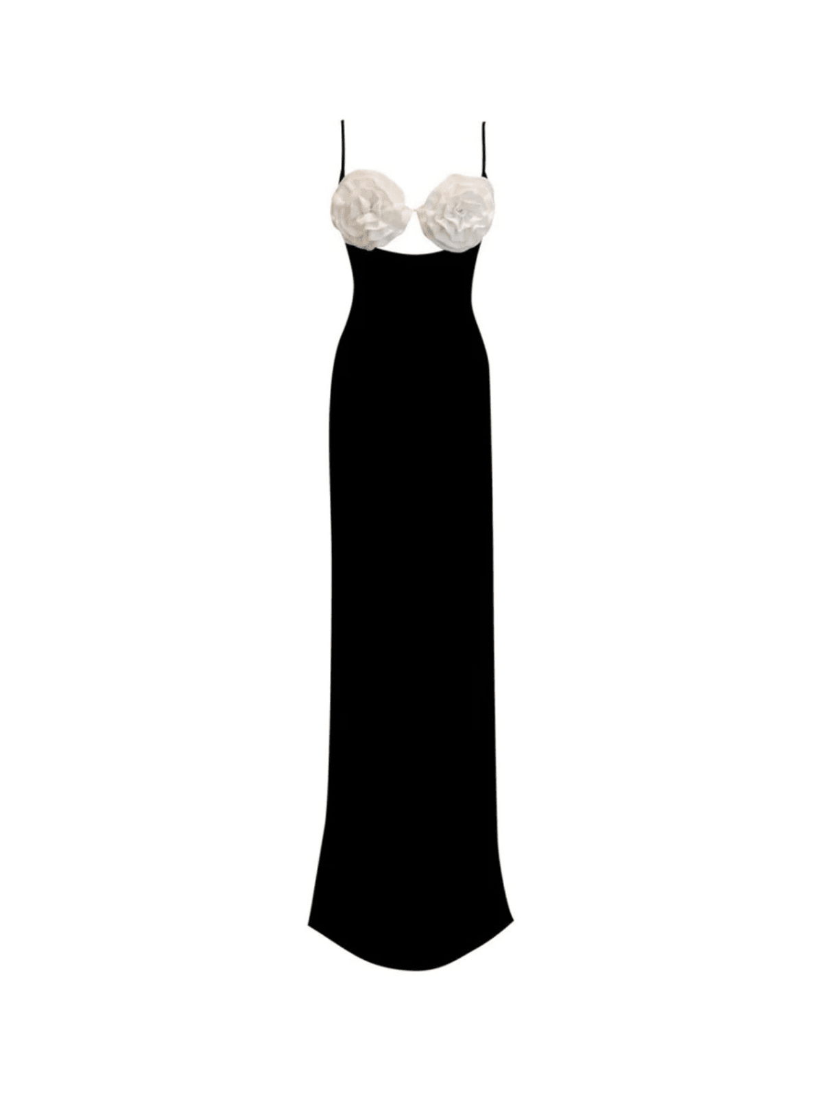 Juna Spaghetti Flower Hollow Bandage Dress featuring a chic hollow design and stylish floral accents, perfect for cocktails and parties.