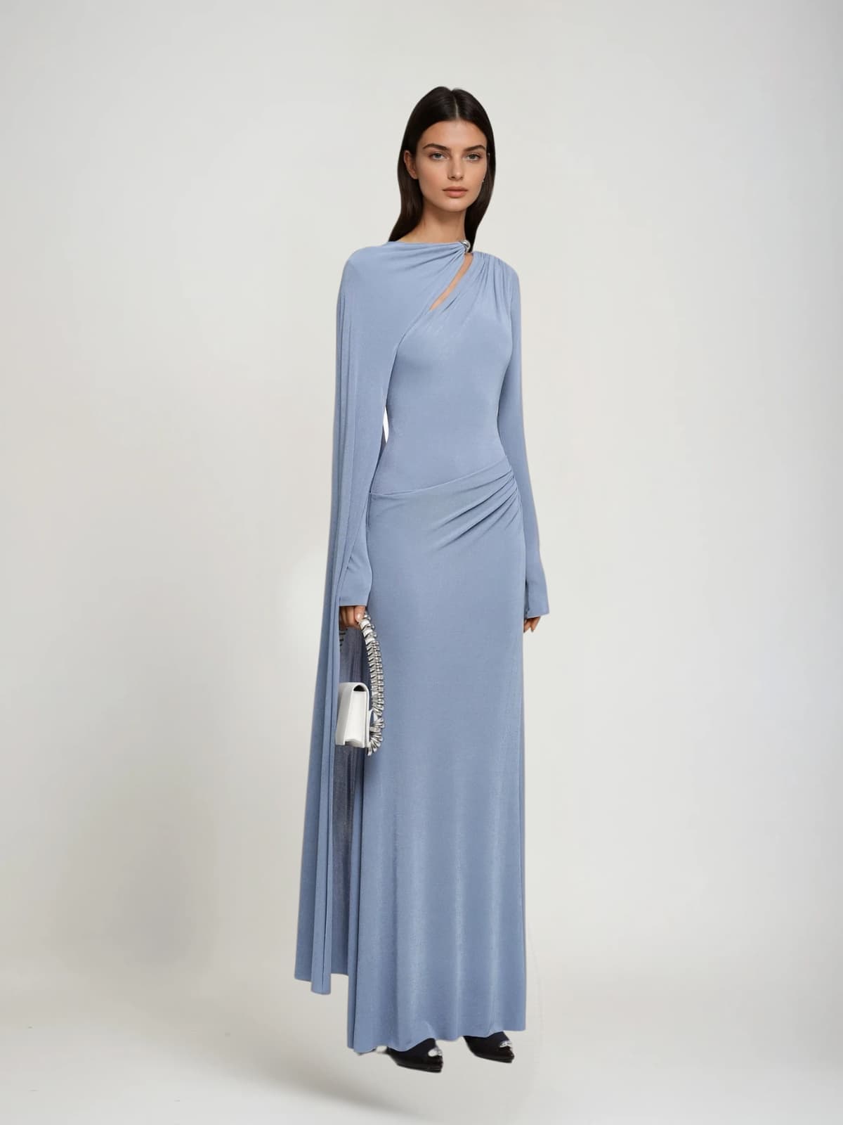 Karida Asymmetric Cutout Maxi Dress