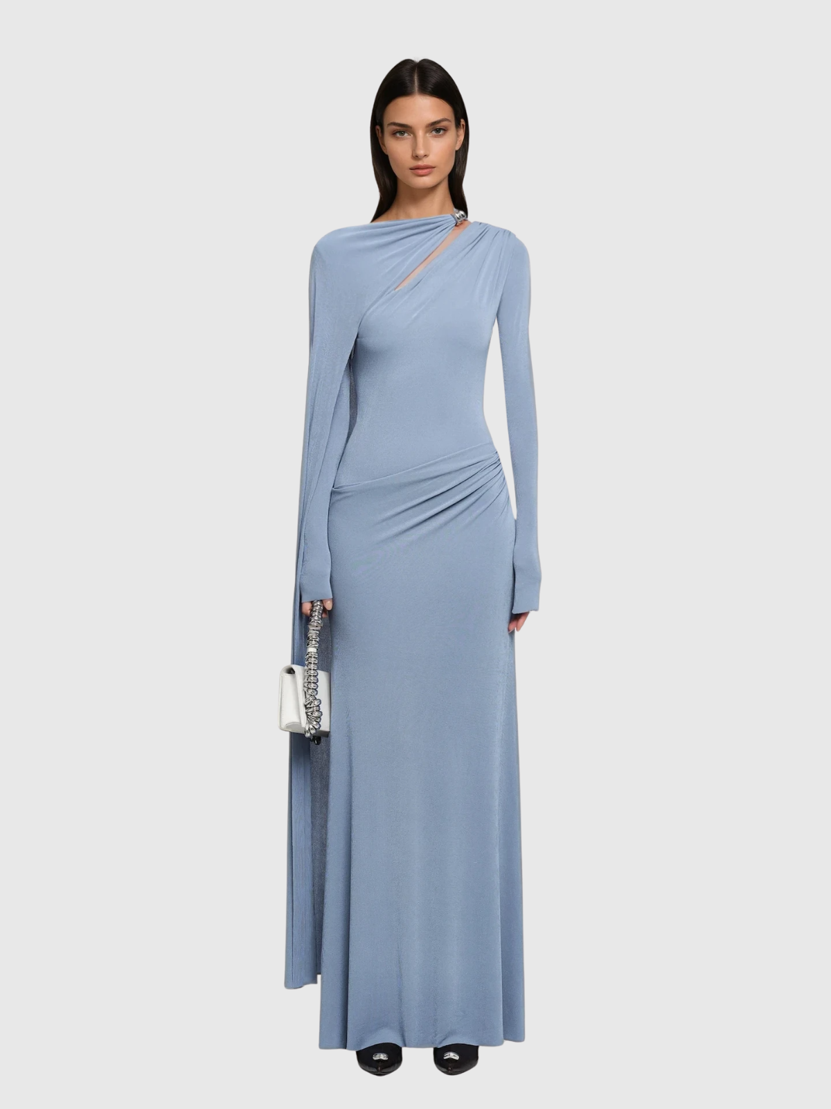 Karida Asymmetric Cutout Maxi Dress