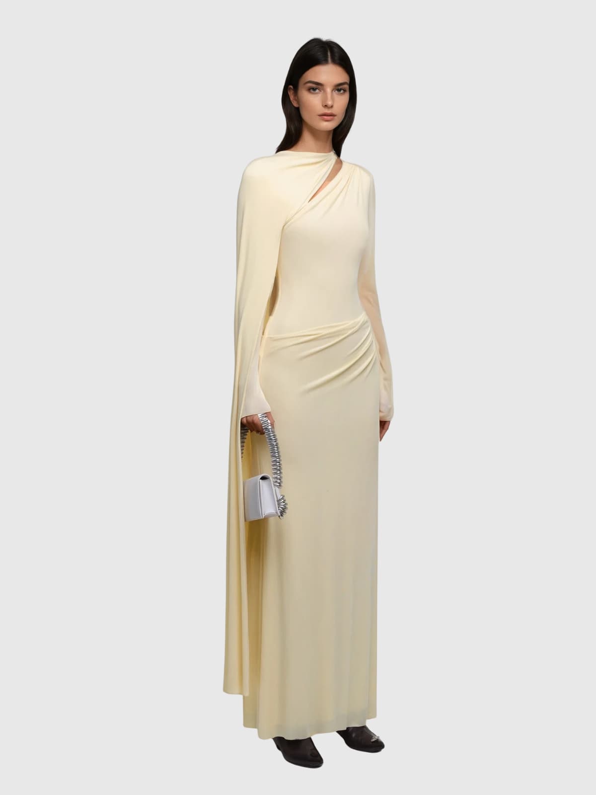 Karida Asymmetric Cutout Maxi Dress
