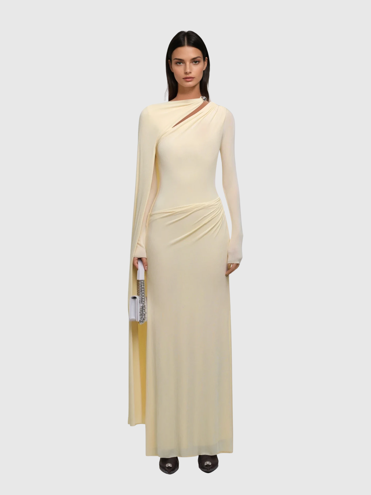 Karida Asymmetric Cutout Maxi Dress
