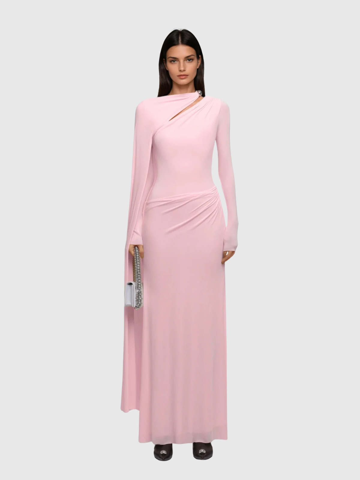 Karida Asymmetric Cutout Maxi Dress