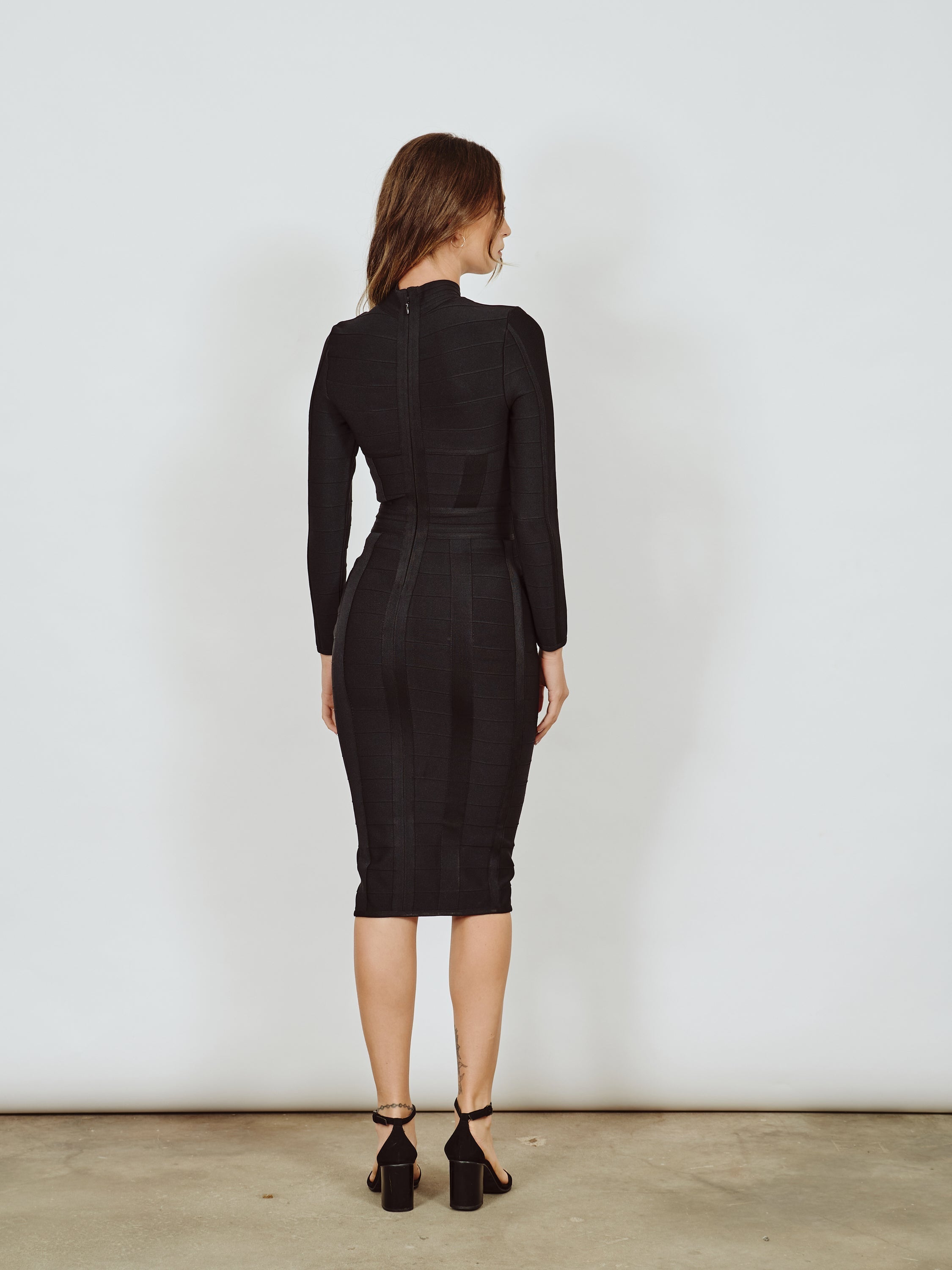 Alana Bandage Midi-Black