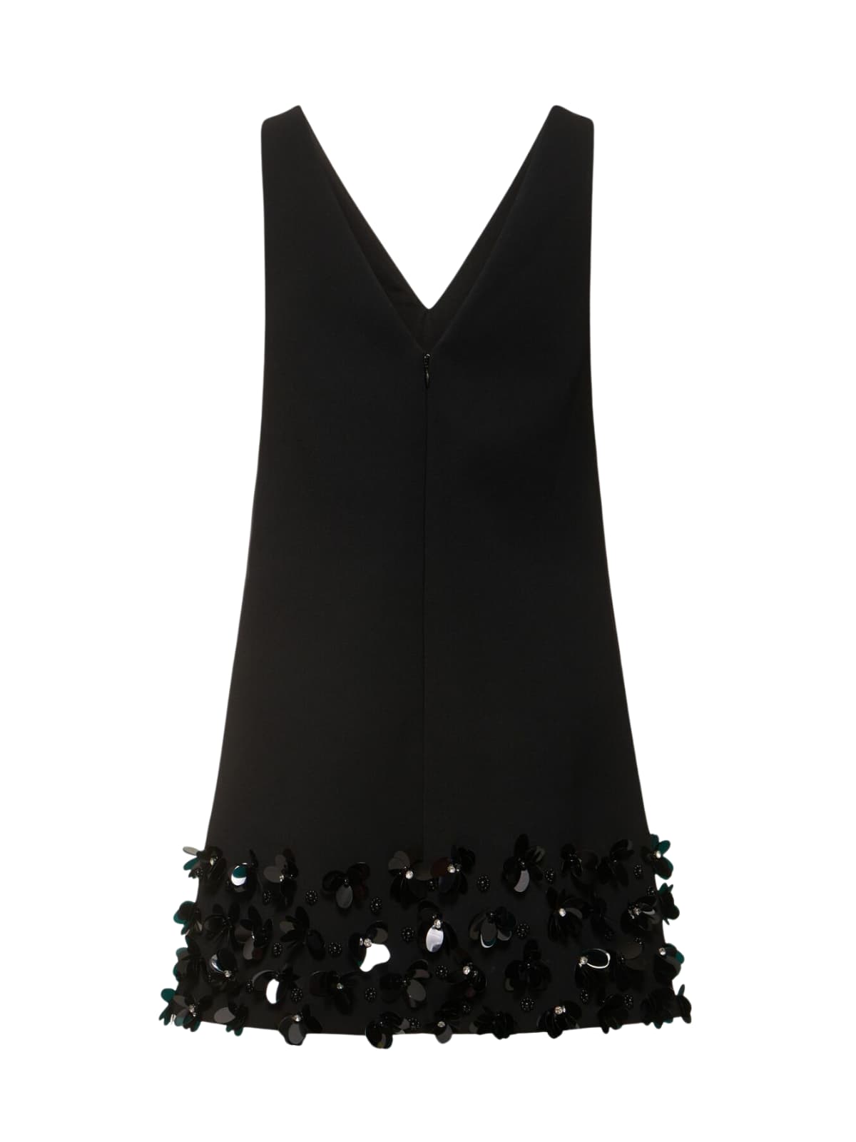 Laethion Plunge Neck Sequin Mini Dress