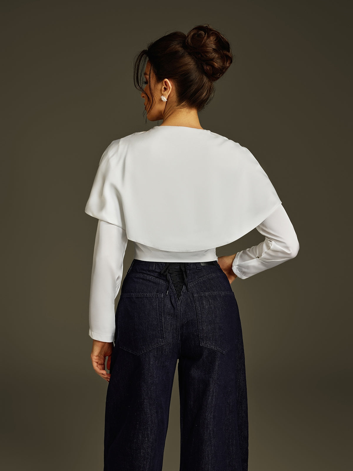 Latanya Long Sleeve Collar Top