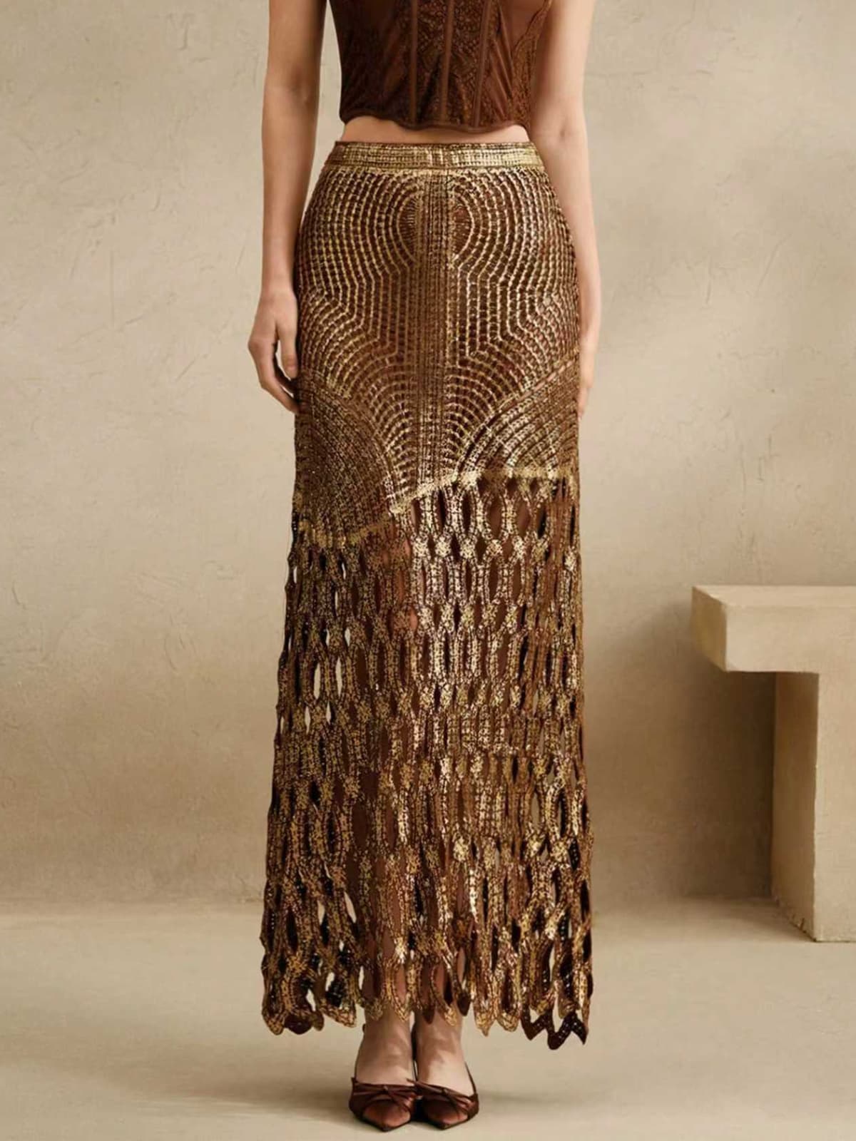 Leldrin Cutout Skirt