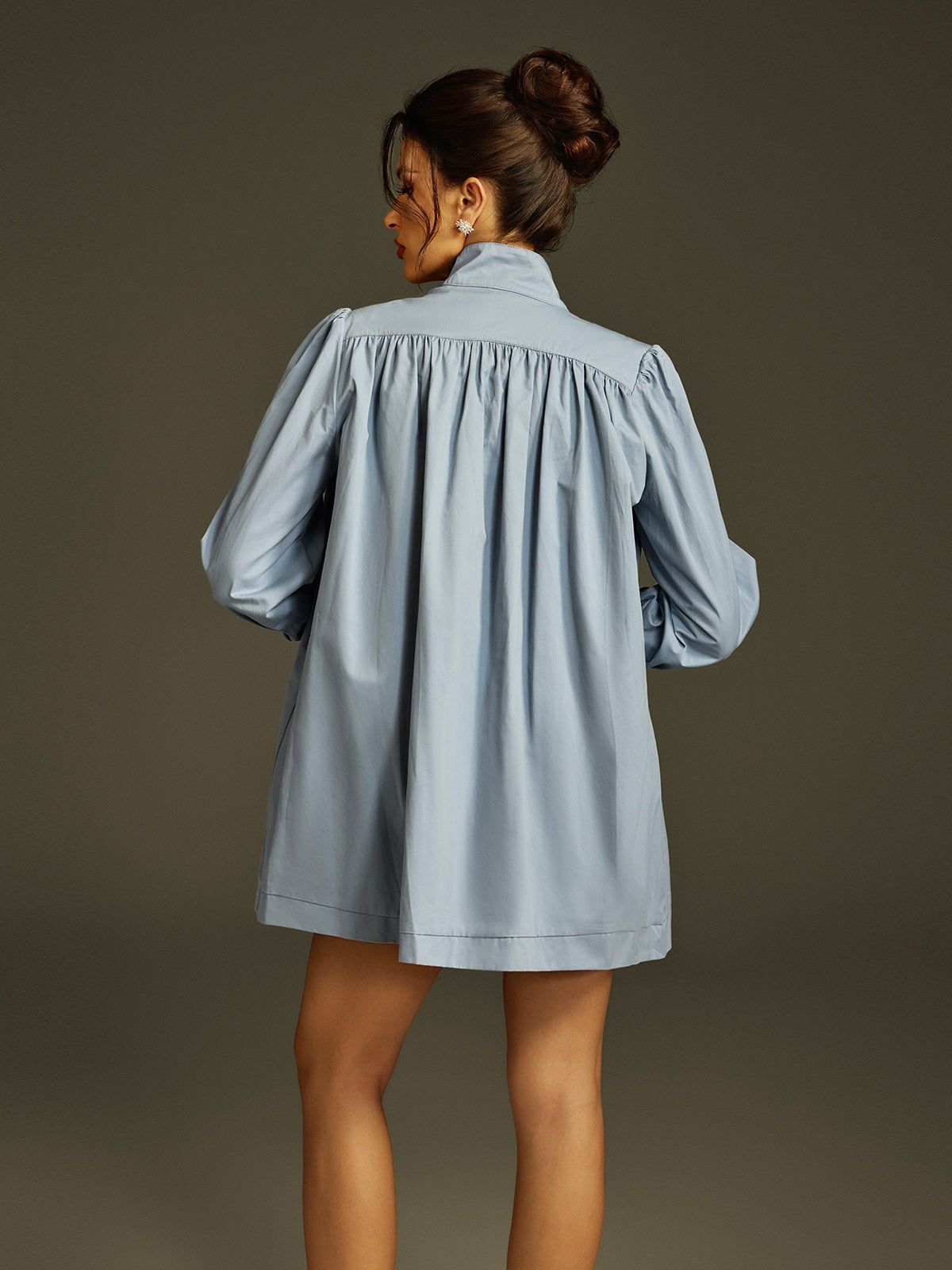 Limber High Neck Denim Jacket