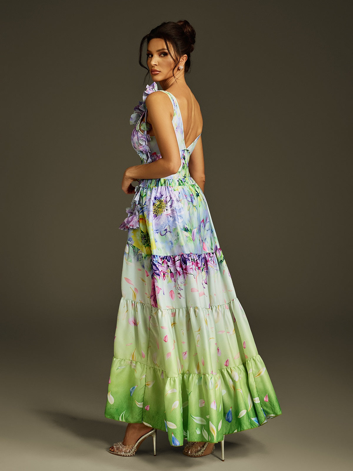 Limon Flower Printed Swimwear Two Piece Set