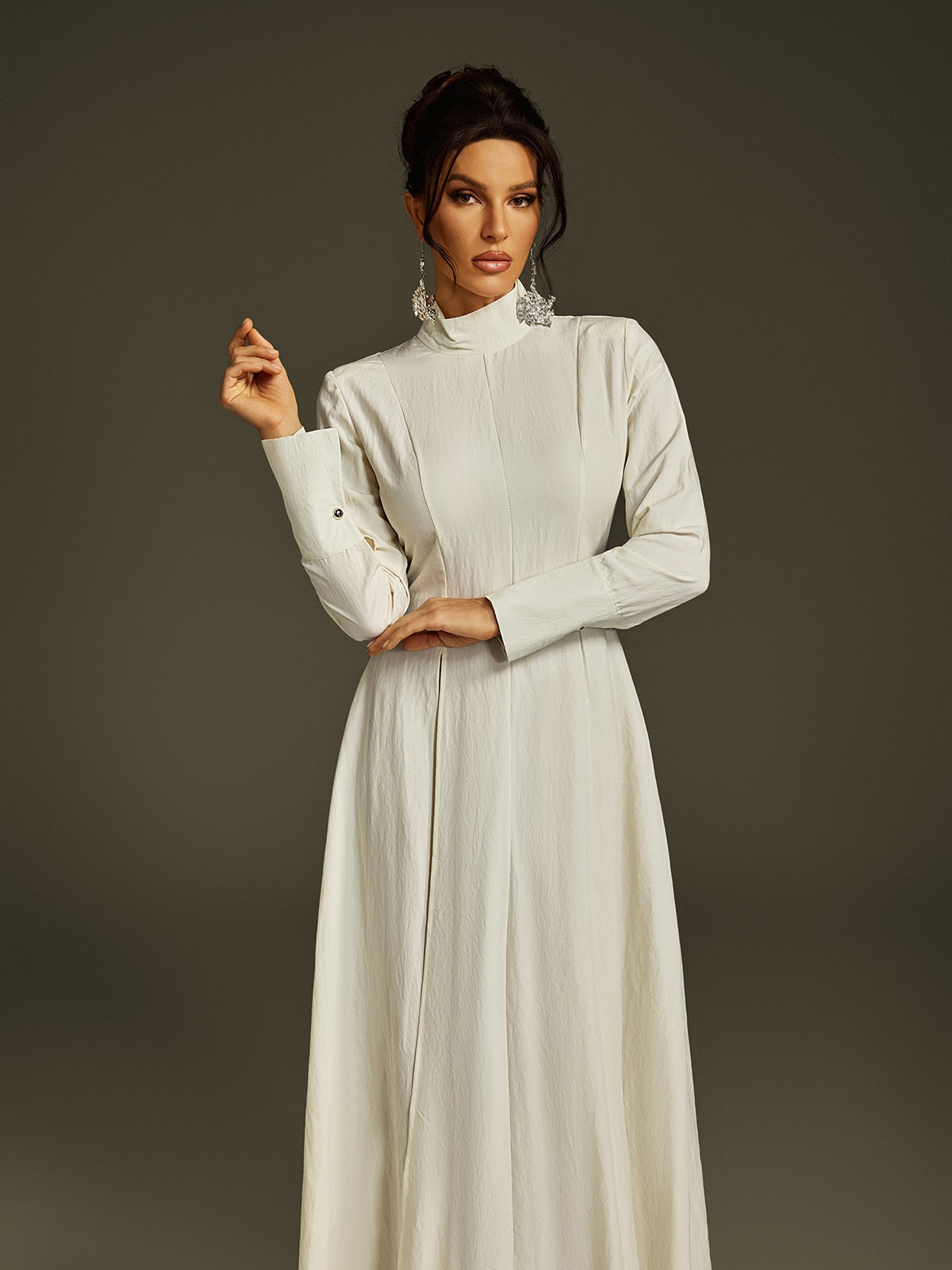 Litany High Neck Split Maxi Dress