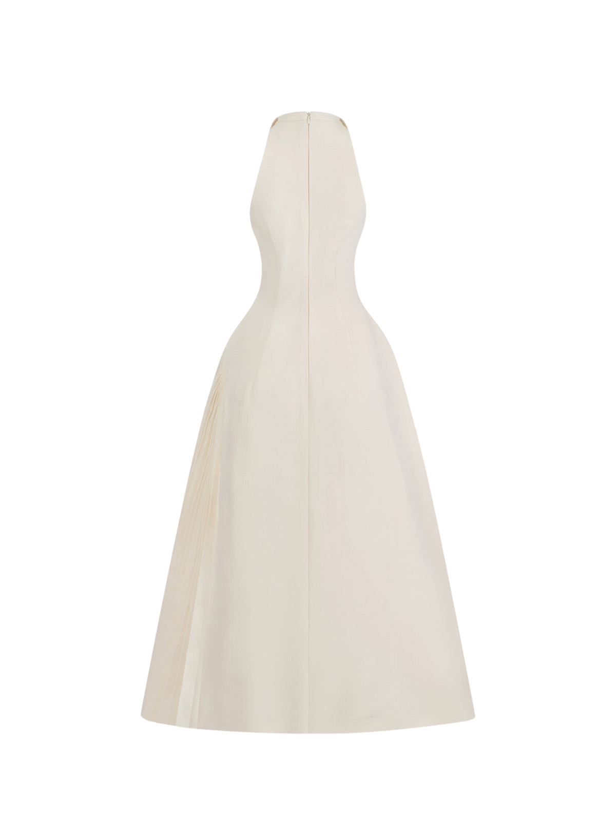Llywelya Collar Pleated Midi Dress
