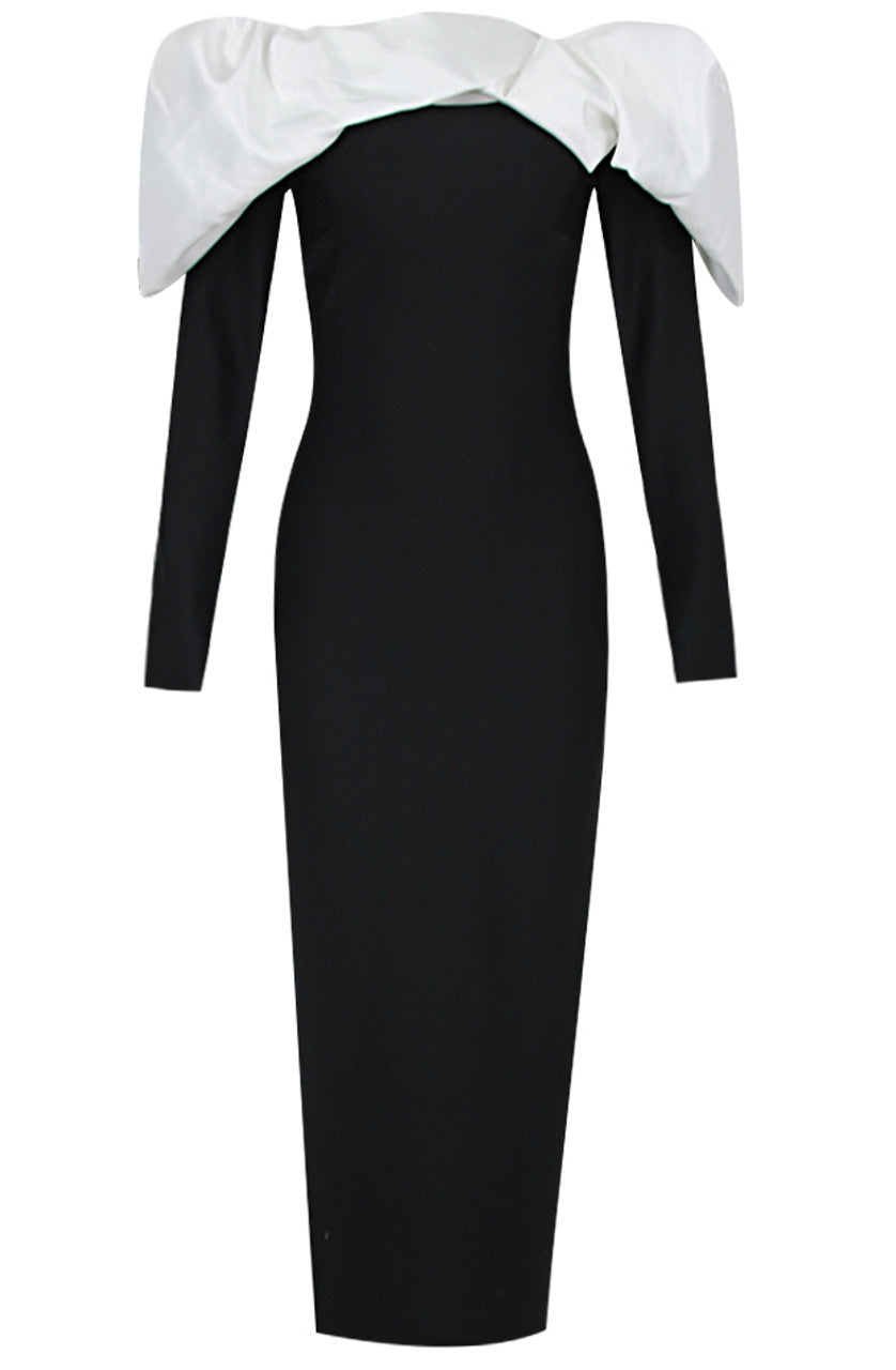 Charming Strapless Elegant Sleeved Dress