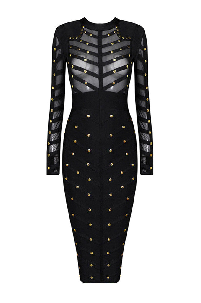 Aerilla sleeved Elegant Dress