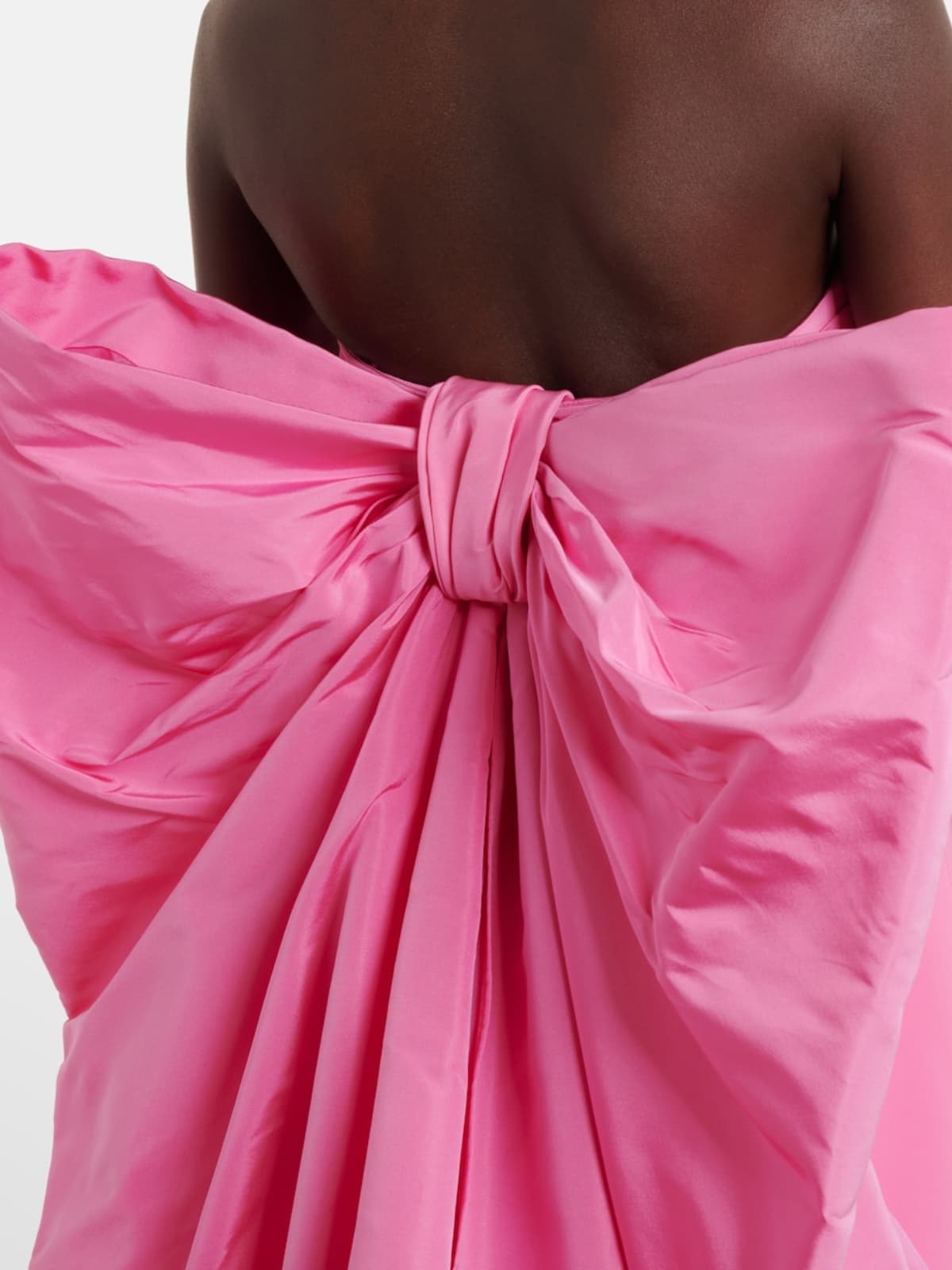 Loria Strapless Ruched Maxi Dress