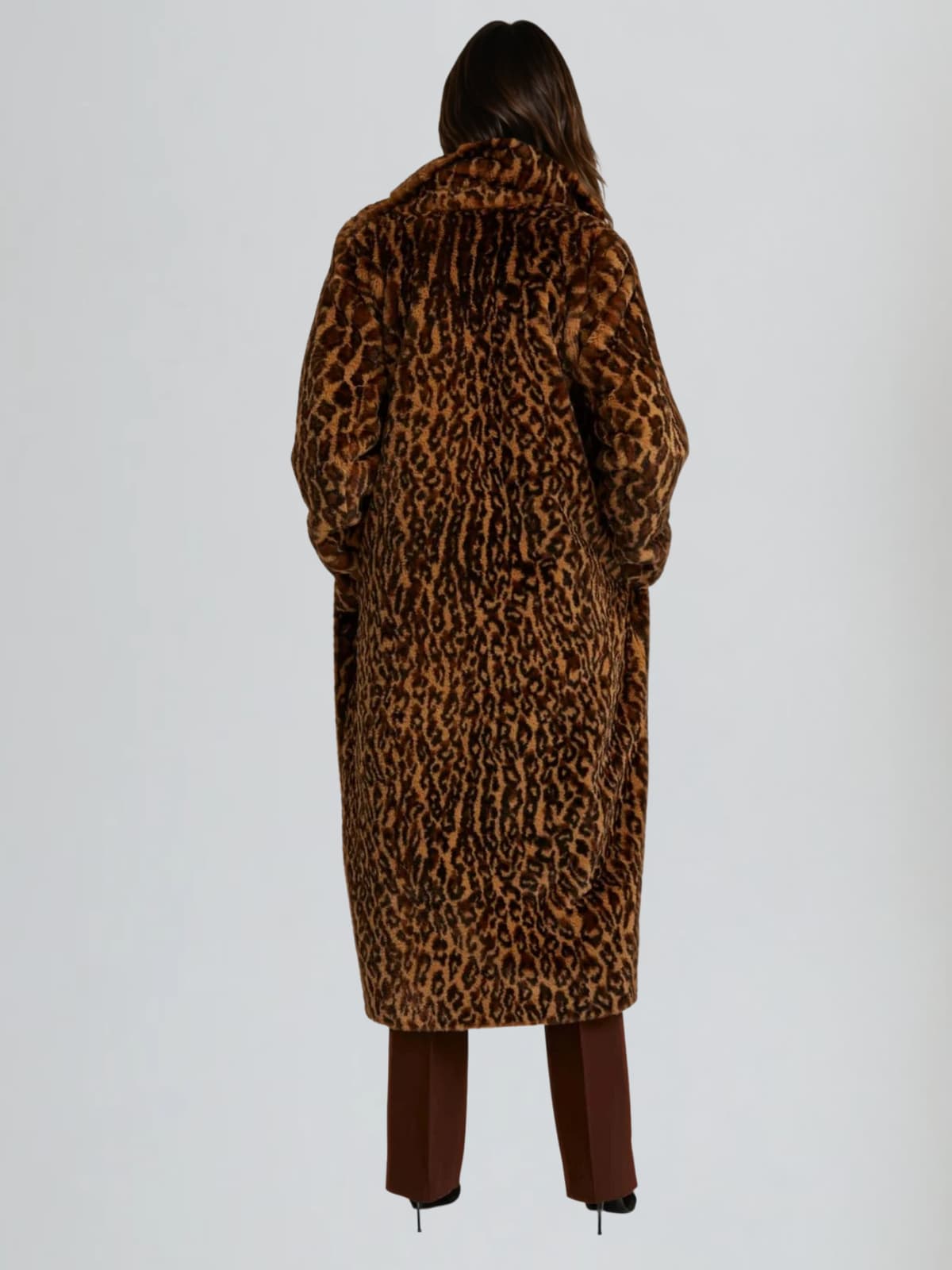 Lotan Leopard Faux Fur Coat