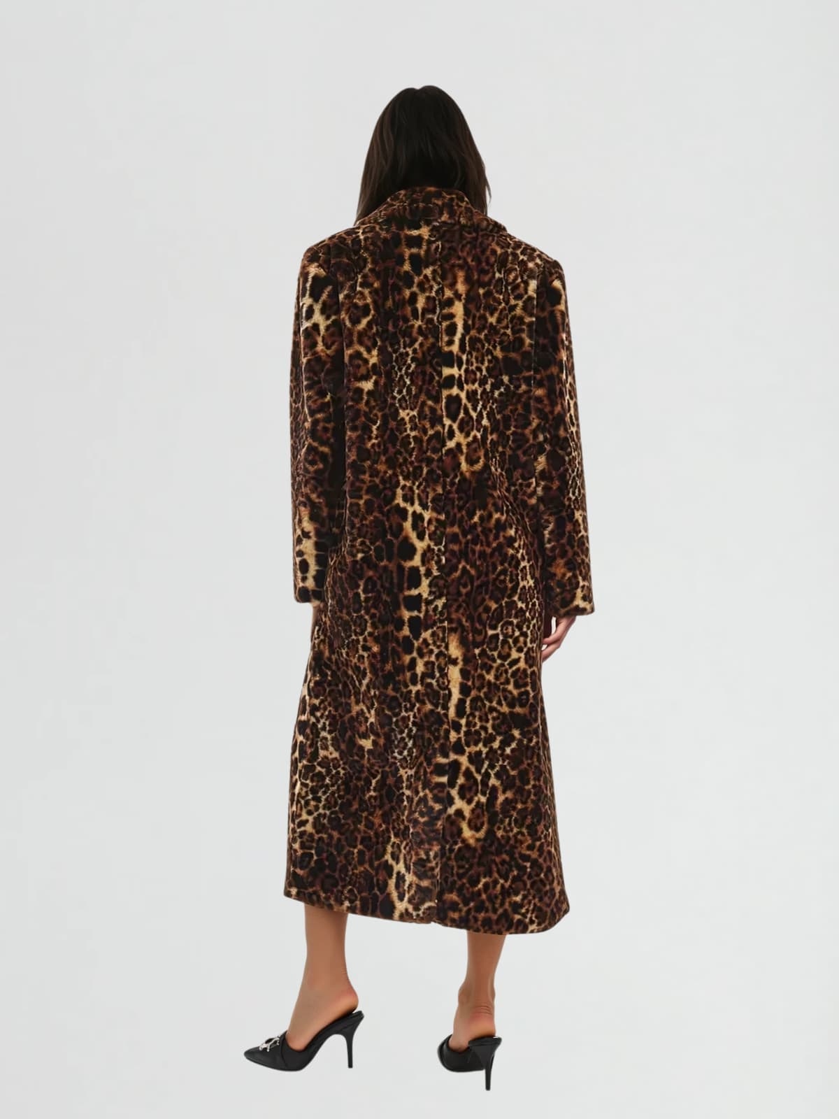 Lotan Leopard Faux Fur Coat