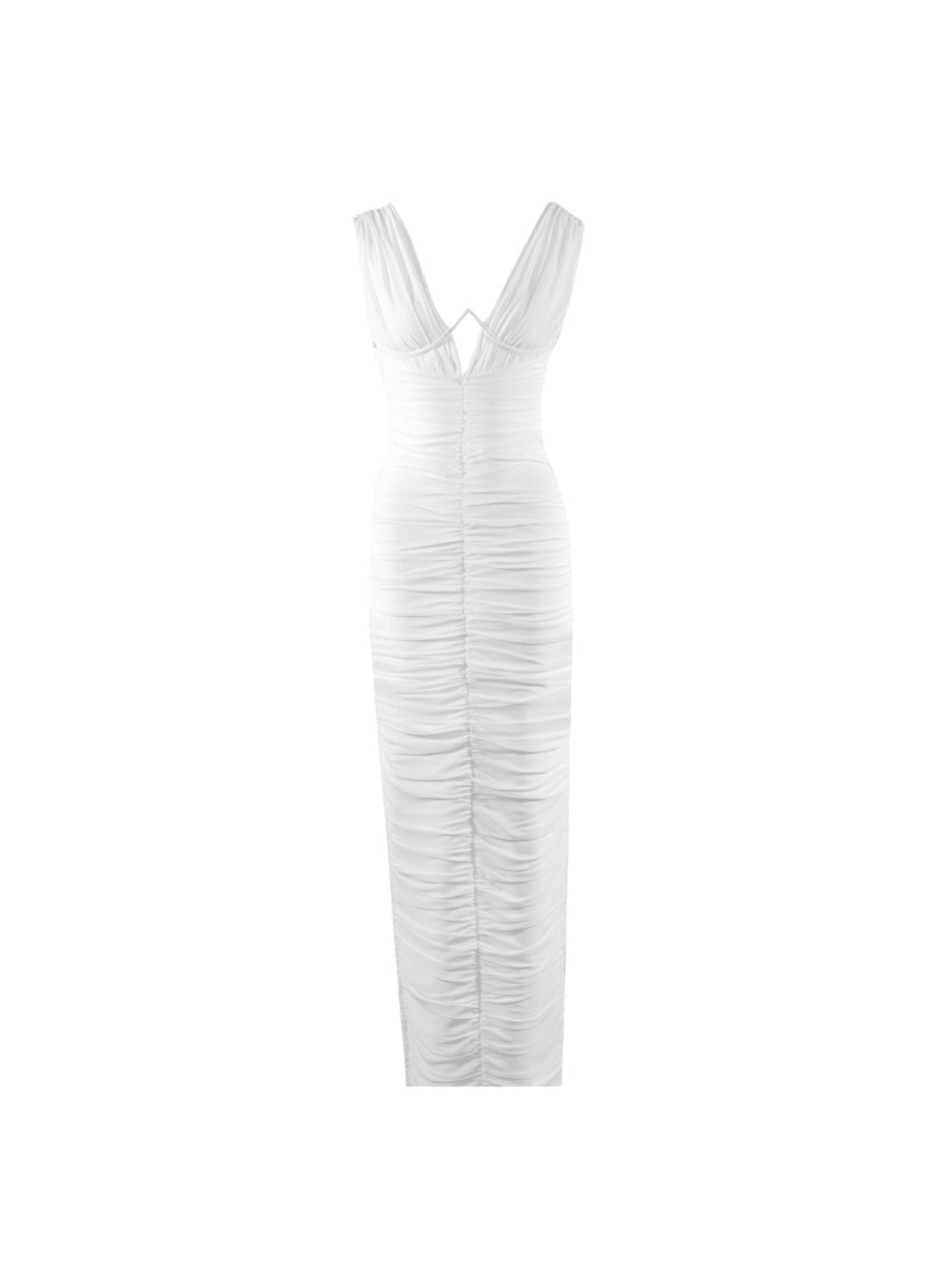 Luciano V Neck Ruched Maxi Dress