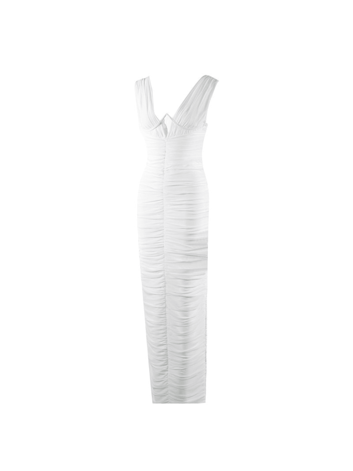 Luciano V Neck Ruched Maxi Dress
