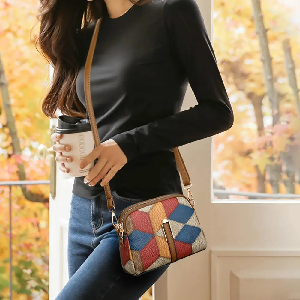 Gail - Geometric Print Crossbody
