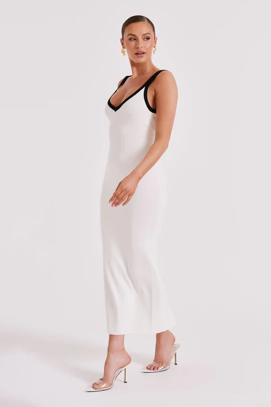 Vacy Knitted Split Dress