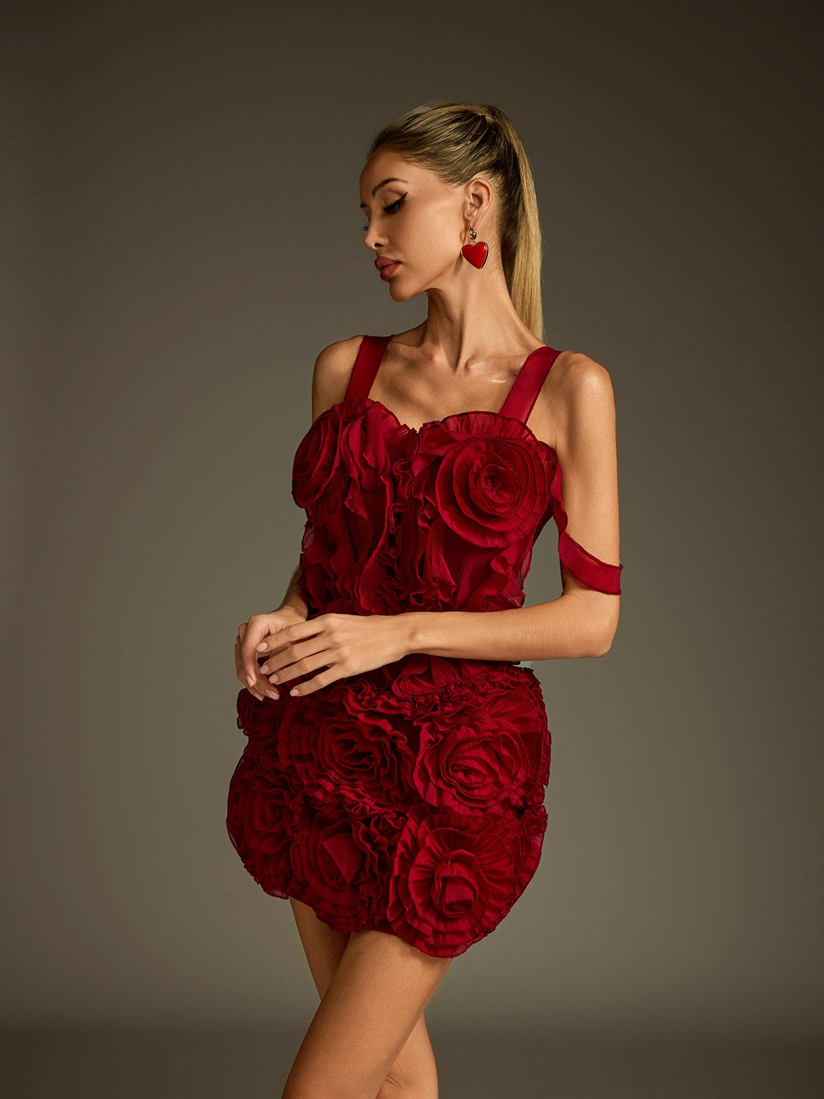 Maelthis Off Shoulder Flower Skirt Set