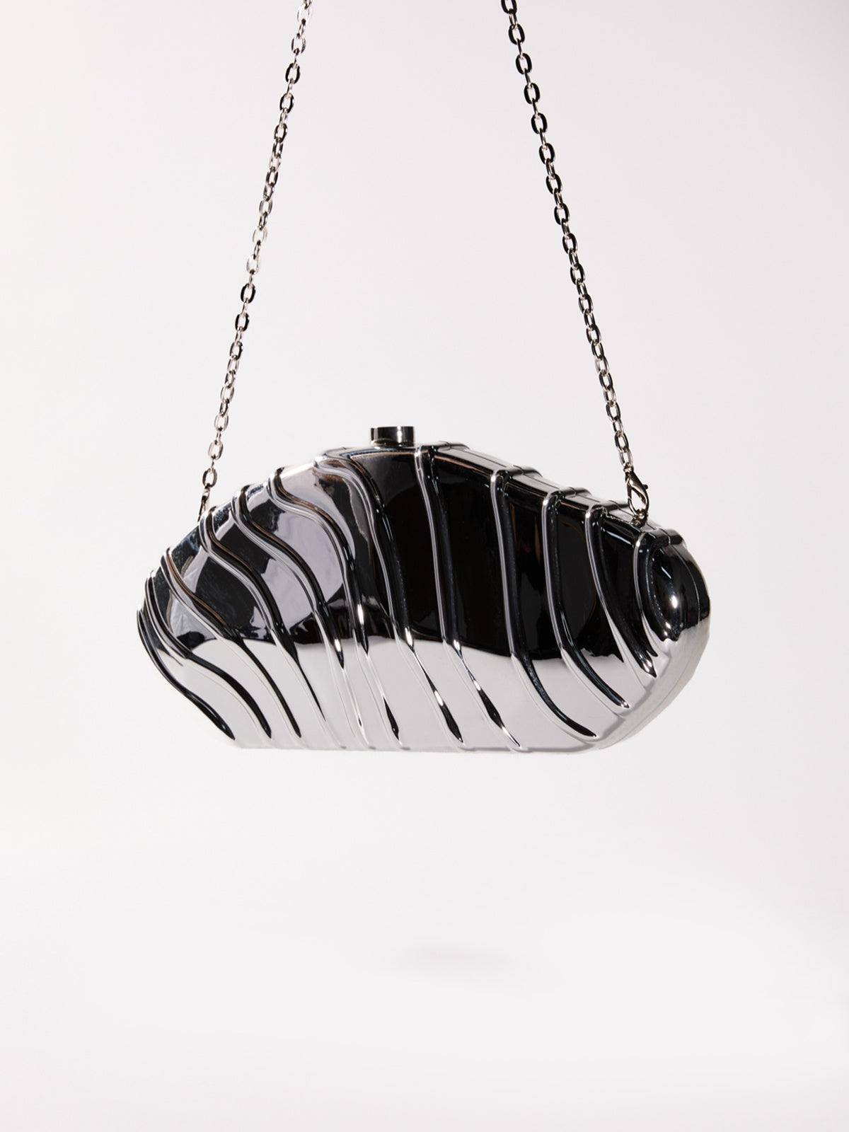 Mairi Metallic Acrylic Convertible Clutch