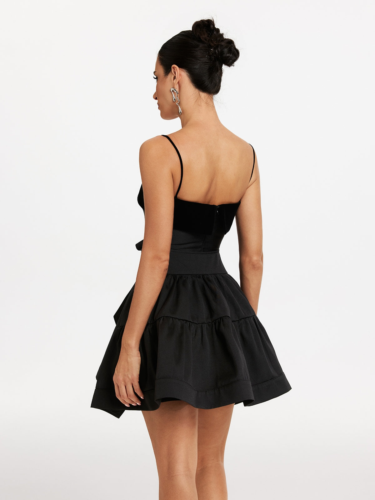 Makaylie Spaghetti Bow Mini Dress