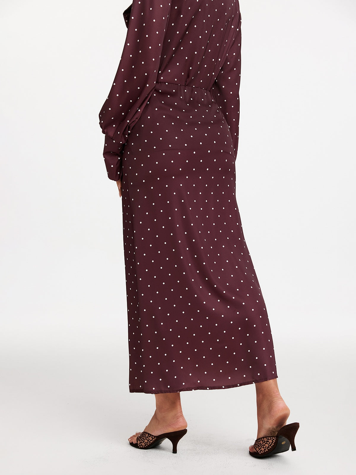 Makya Long Sleeve Dot Shirt Set