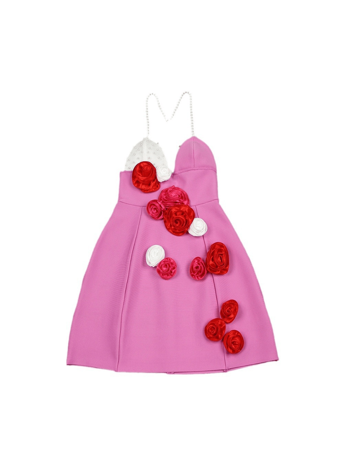 Mateo Pearl Flower Bandage Dress