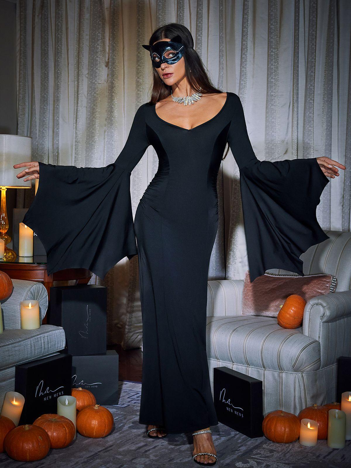 Mavis Bat Wing Sleeve Maxi Dress