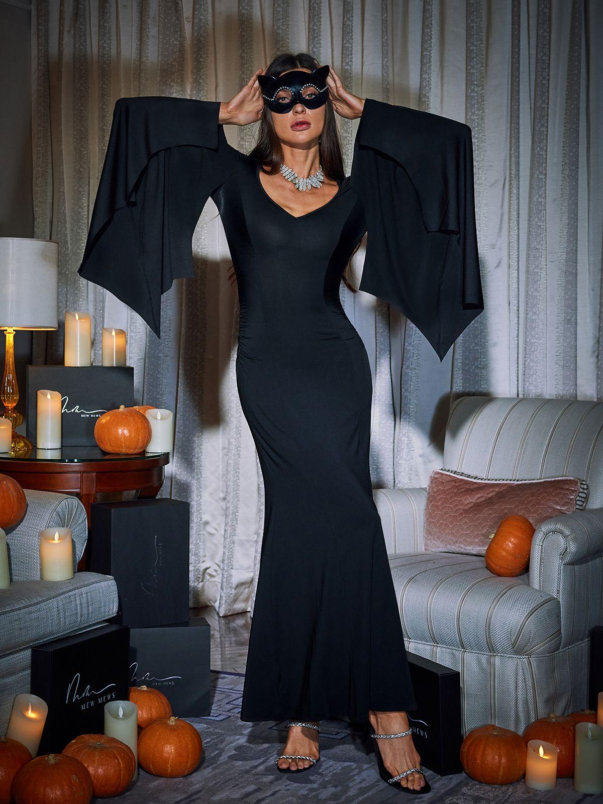 Mavis Bat Wing Sleeve Maxi Dress