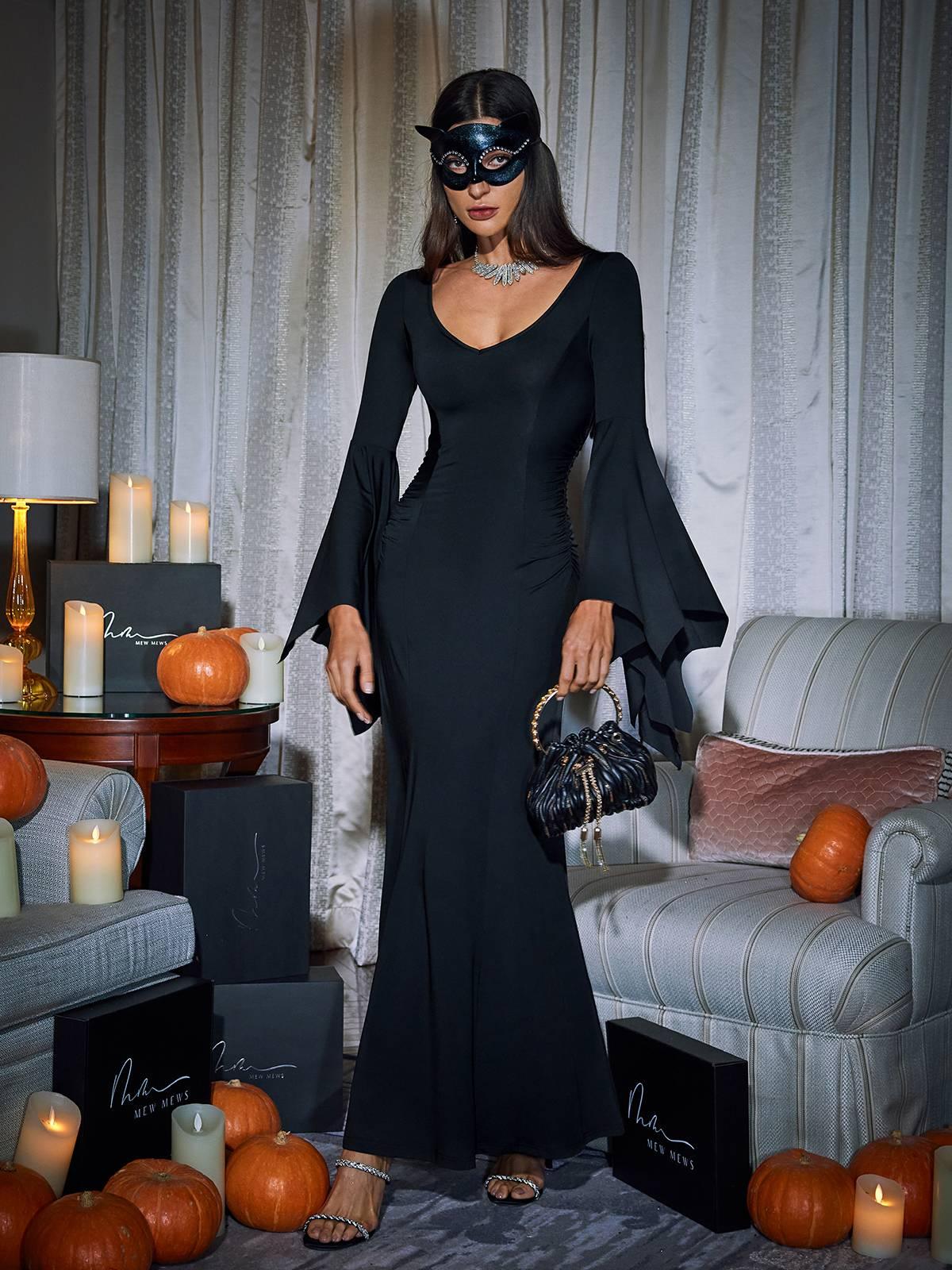 Mavis Bat Wing Sleeve Maxi Dress