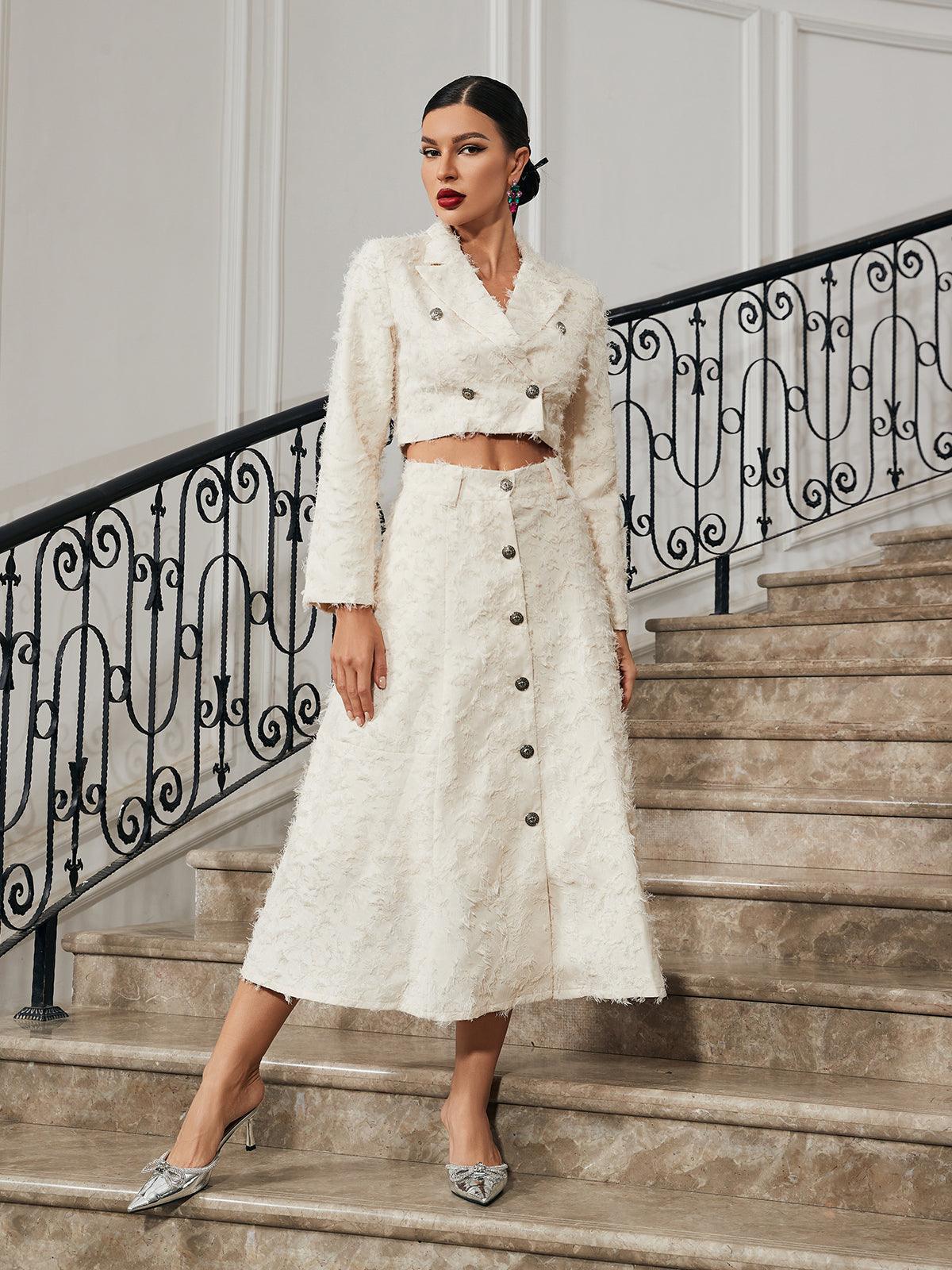 Mitzi Fringe Skirt Set