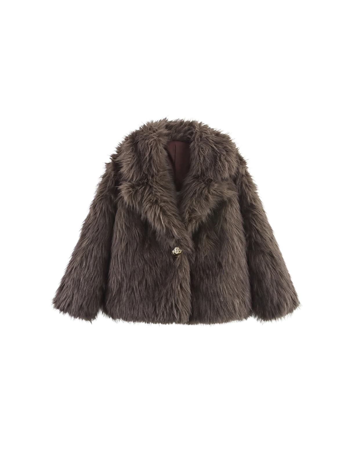 Neldrin Folded Collar Fleece Coat
