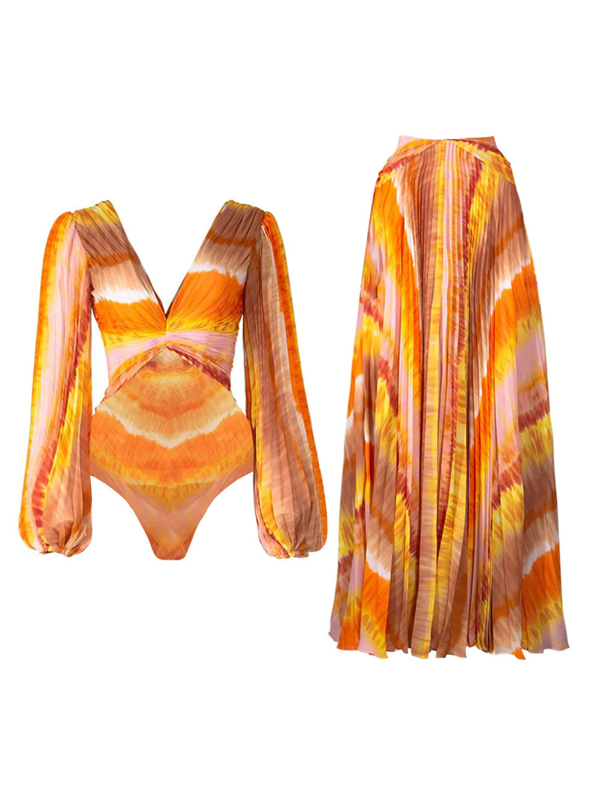 Nitya Printed Swimwear Two Piece Set
