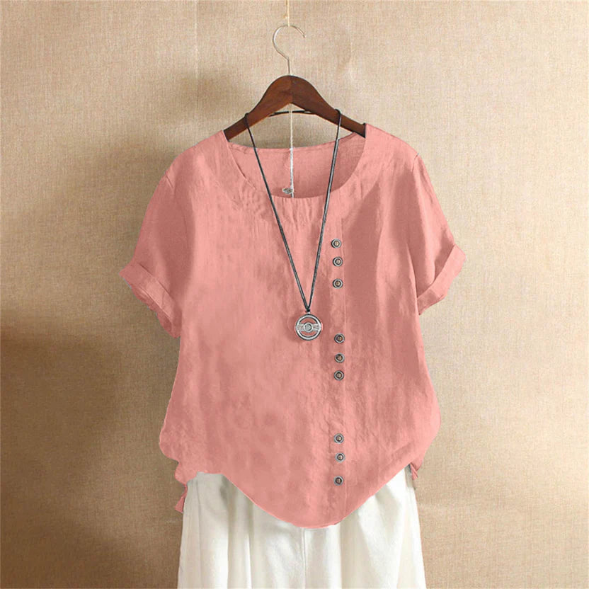Debra - Button Detail Blouse