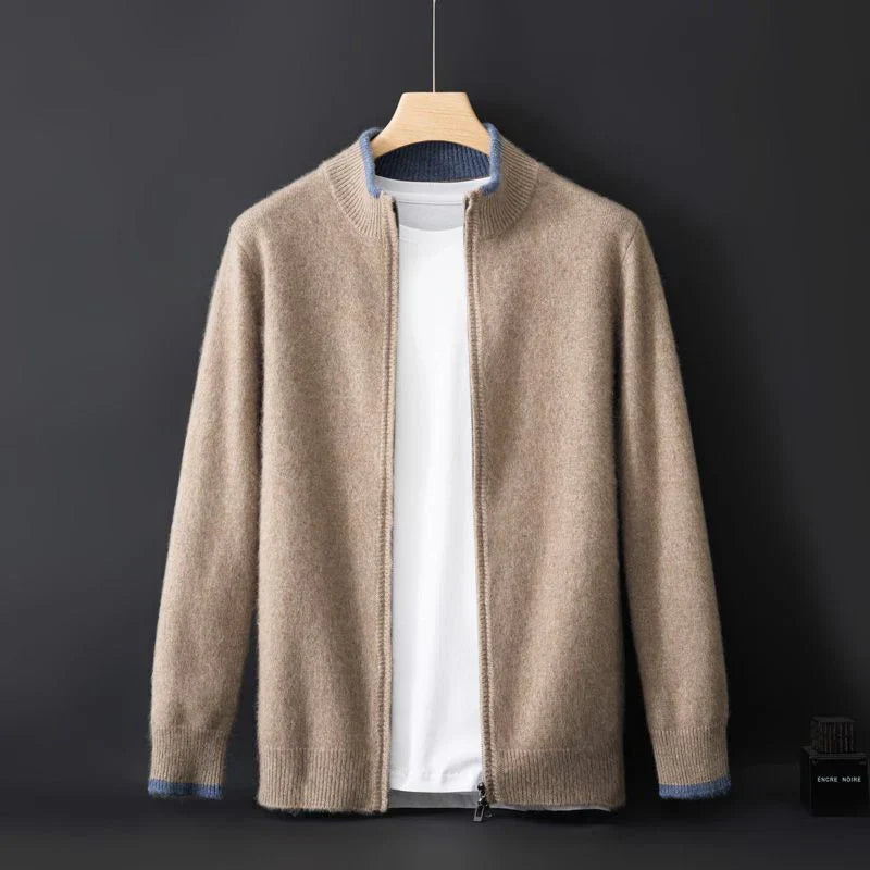 Kayden – Wool Zip-Up Sweater