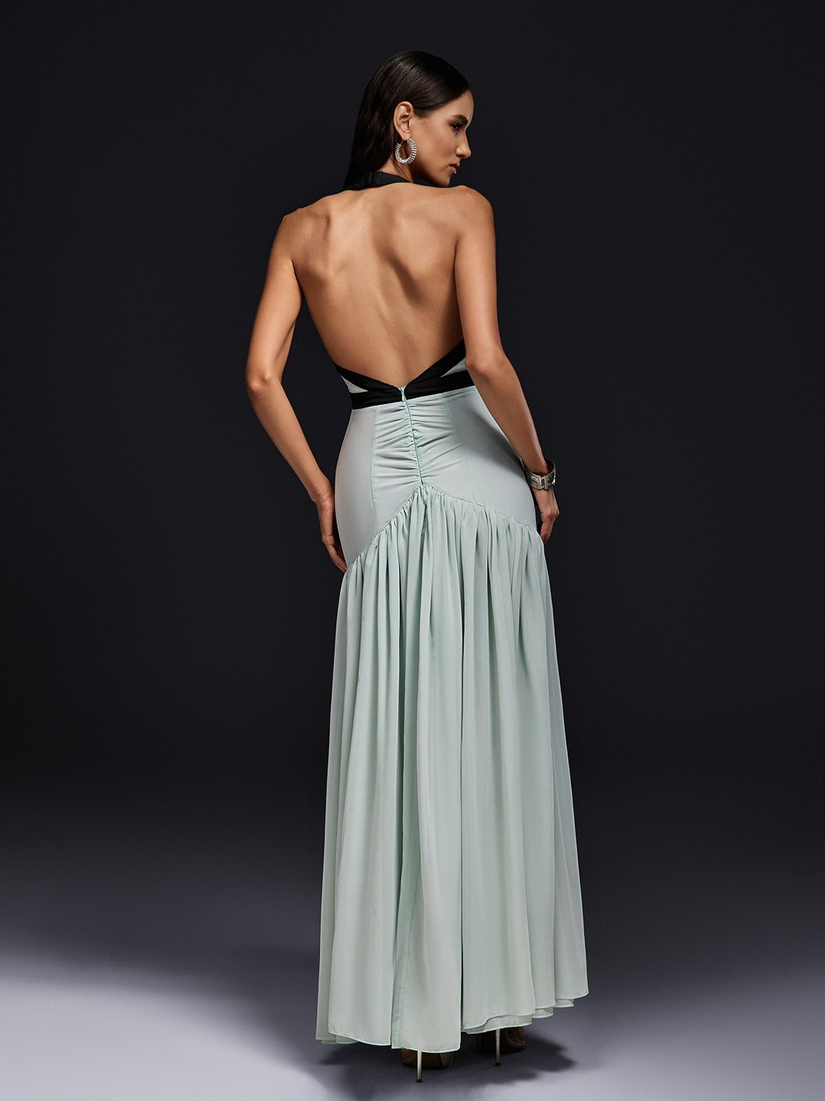 Oluremi Backless Maxi Dress