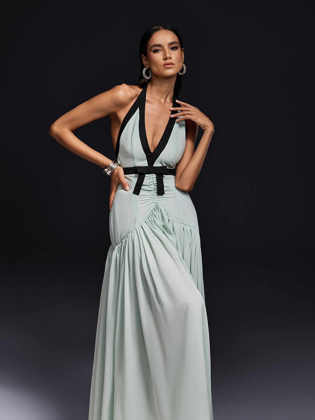Oluremi Backless Maxi Dress