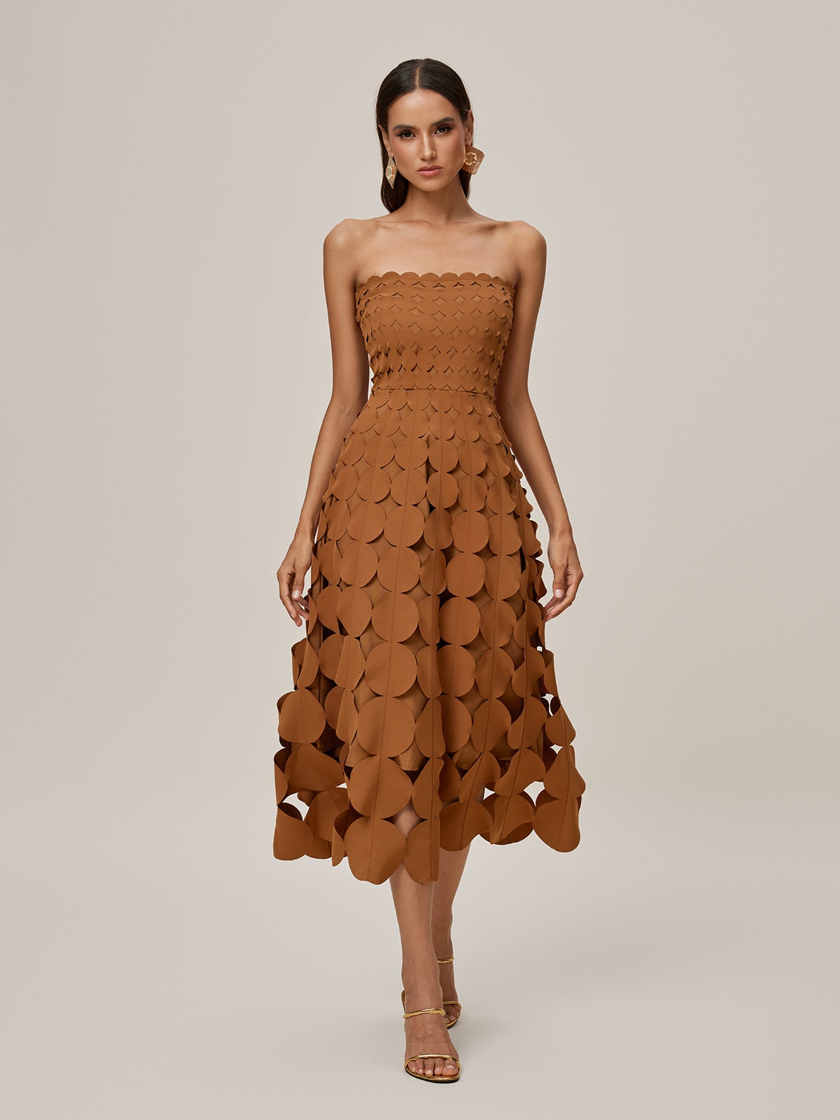 Onslow Strapless Cutout Midi Dress
